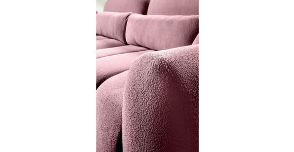 SCHLAFSOFA  mit Webstoff Pink  - Pink/Schwarz, KONVENTIONELL, Kunststoff/Textil (262/93/117cm) - Carryhome