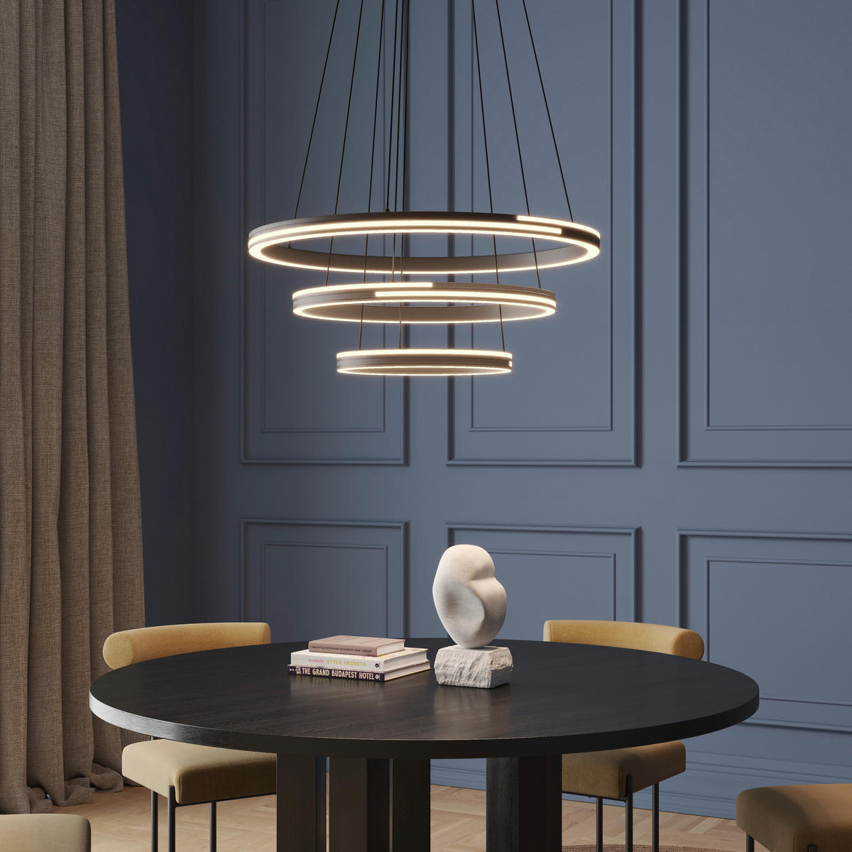 LED-HÄNGELEUCHTE 80/150 cm  - Grau, Design, Kunststoff/Metall (80/150cm) - Dieter Knoll