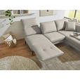 ECKSOFA  in Flachgewebe Naturfarben  255-365/175-224 cm  - Schwarz/Naturfarben, Design, Textil/Metall (255-365/175-224cm) - Dieter Knoll