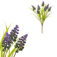 UMELÝ KVET 33 cm - lila/modrá, Basics, plast (33cm)