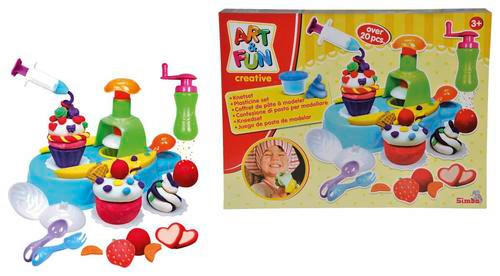 KNETMASSE Art & Fun  - Multicolor, Basics, Kunststoff - Simba