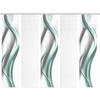 FLÄCHENVORHANG in Grau, Weiß, Mintgrün blickdicht  - Weiß/Grau, Design, Textil (60/260cm)