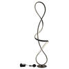 LED SVJETILJKA PODNA SWIRL  - prozirno/crna, Design, metal/plastika (26/20/132,5cm) - Globo
