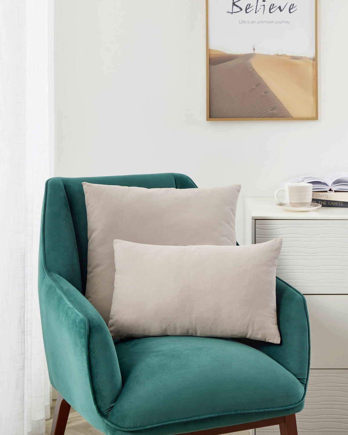 ZIERKISSEN  30/45 cm   - Hellbraun, Basics, Textil (30/45cm) - Eglo