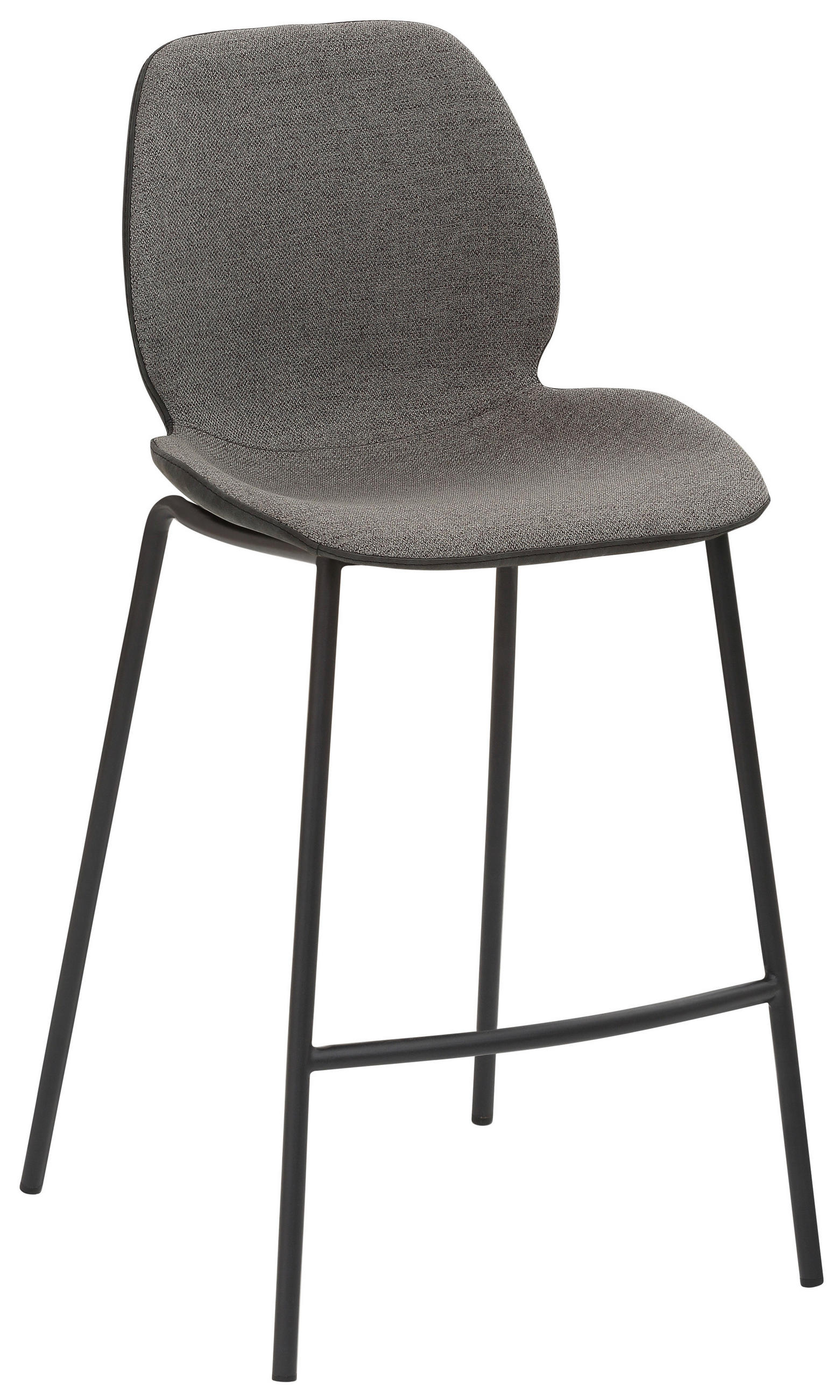TRESENSTUHL in Anthrazit, Grau  - Anthrazit/Schwarz, KONVENTIONELL, Textil/Metall (49/97/53cm) - Livetastic