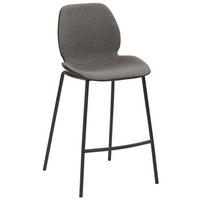 TRESENSTUHL Webstoff Anthrazit, Grau  - Anthrazit/Schwarz, KONVENTIONELL, Textil/Metall (49/97/53cm) - Livetastic