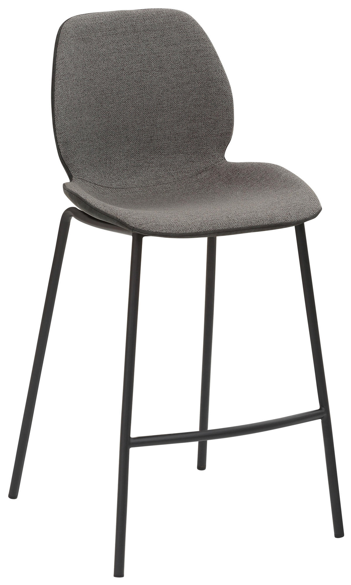TRESENSTUHL Webstoff Anthrazit, Grau  - Anthrazit/Schwarz, KONVENTIONELL, Textil/Metall (49/97/53cm) - Livetastic
