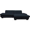 ECKSOFA in Mikrofaser Dunkelgrau  - Dunkelgrau/Schwarz, Design, Textil/Metall (290/198cm) - Xora