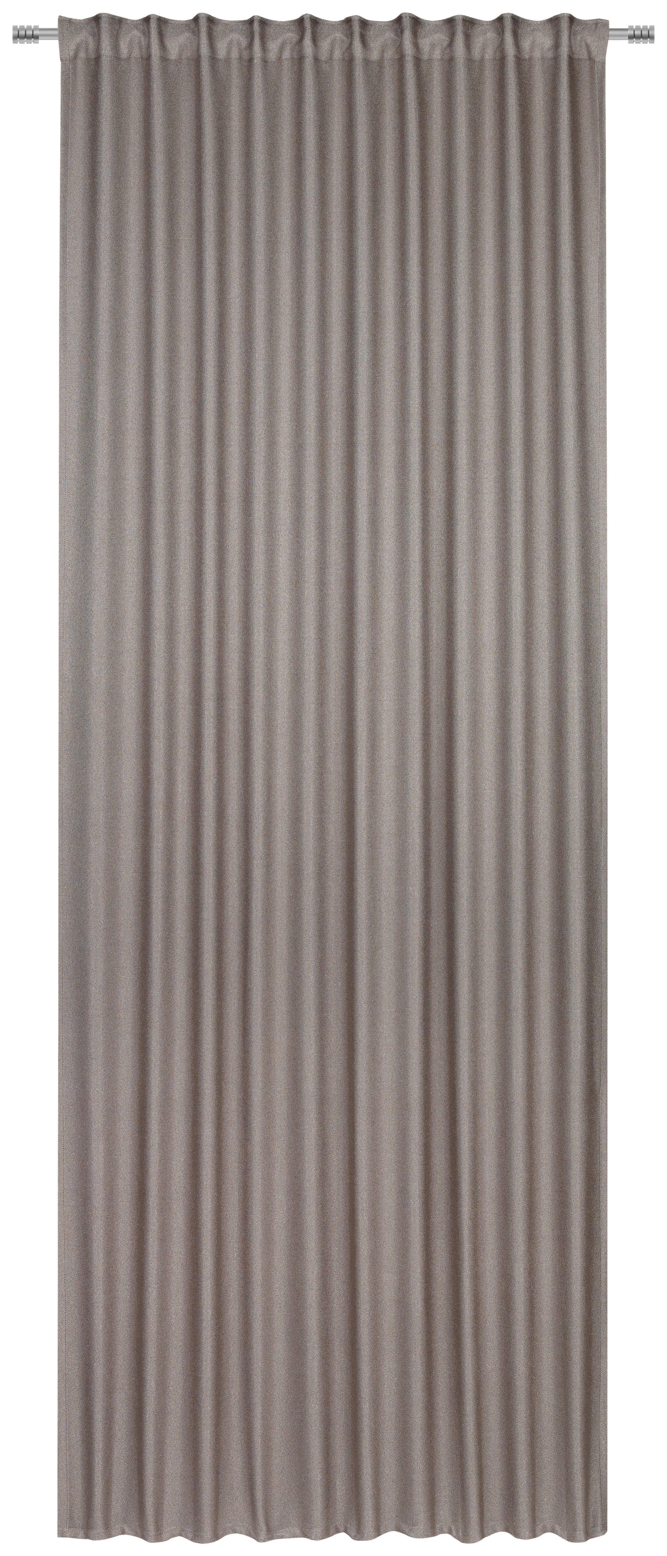 FERTIGVORHANG black-out (lichtundurchlässig)  - Taupe, Konventionell, Textil (140/260cm) - Dieter Knoll