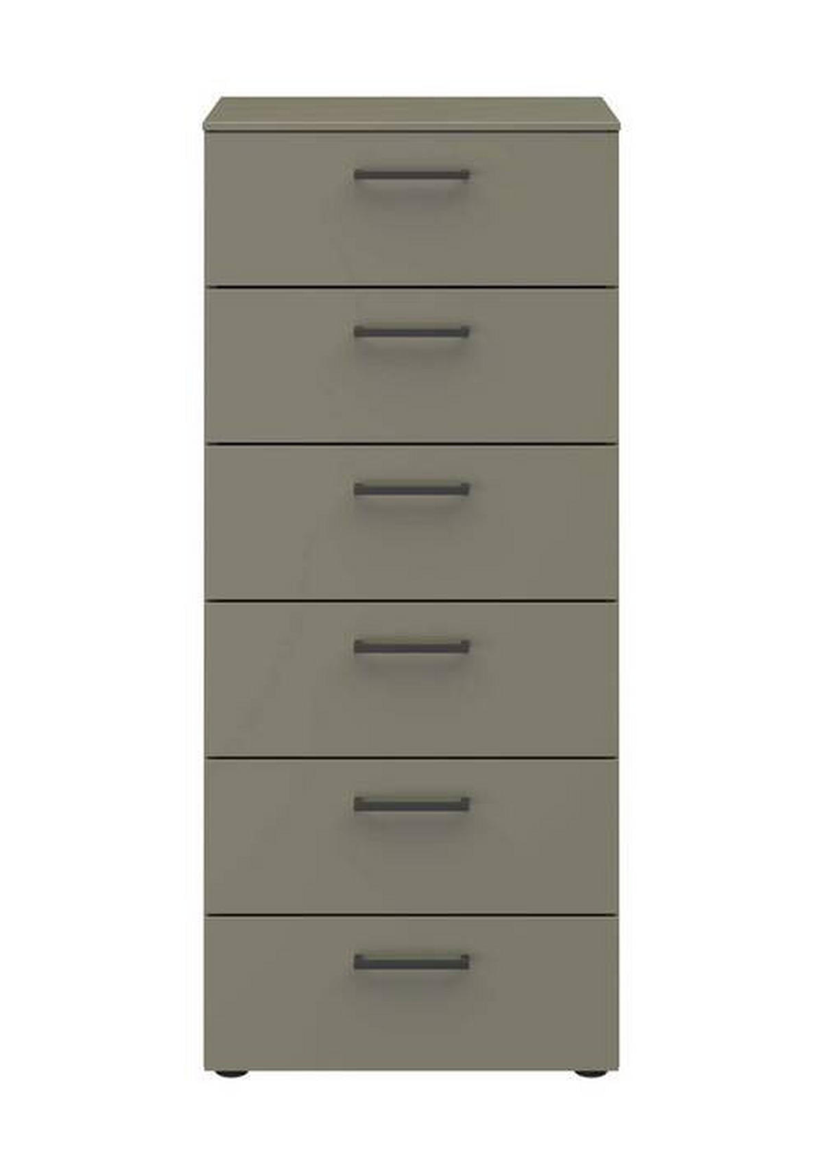 KOMMODE Primolar Garda  in 50/118/41 cm  - Schwarz/Grau, Design, Holzwerkstoff/Kunststoff (50/118/41cm) - Xora