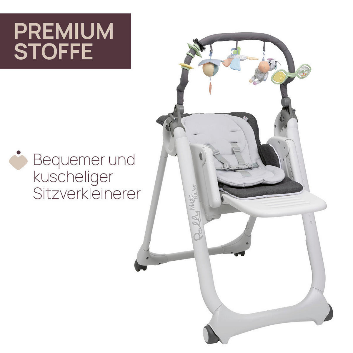 HOCHSTUHL POLLY MAGIC RELAX Grau  - Grau, Basics, Kunststoff/Metall (53/85/106/83,5cm) - Chicco