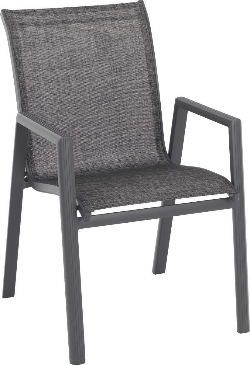 BAŠTENSKA STOLICA SLOŽIVA - tamnosiva/antracit, Dizajnerski, tekstil/metal (56/90/63cm) - Ambia Garden