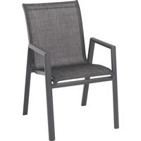 STOL  aluminij antracit, temno siva  - temno siva/antracit, Design, kovina/tekstil (56/90/63cm) - Ambia Garden