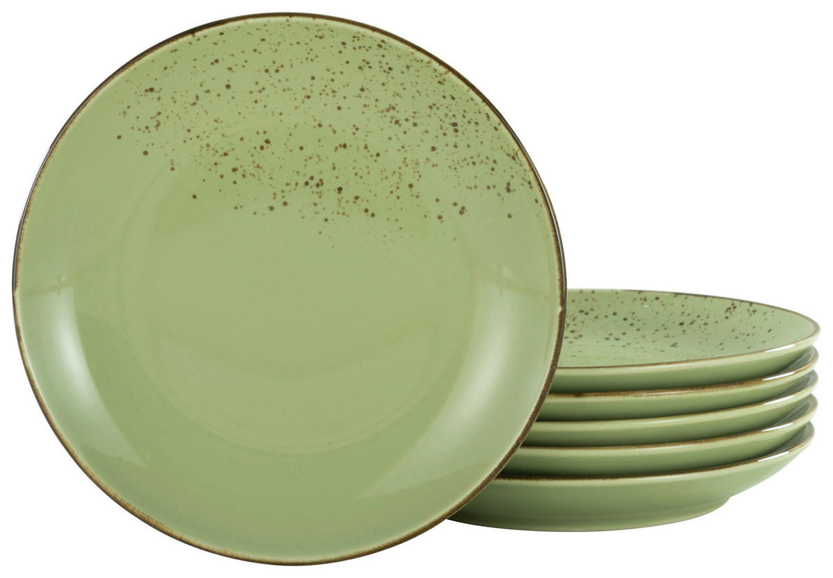 SPEISETELLERSET Grün 27 cm  - Grün, Trend, Keramik (27cm) - Creatable