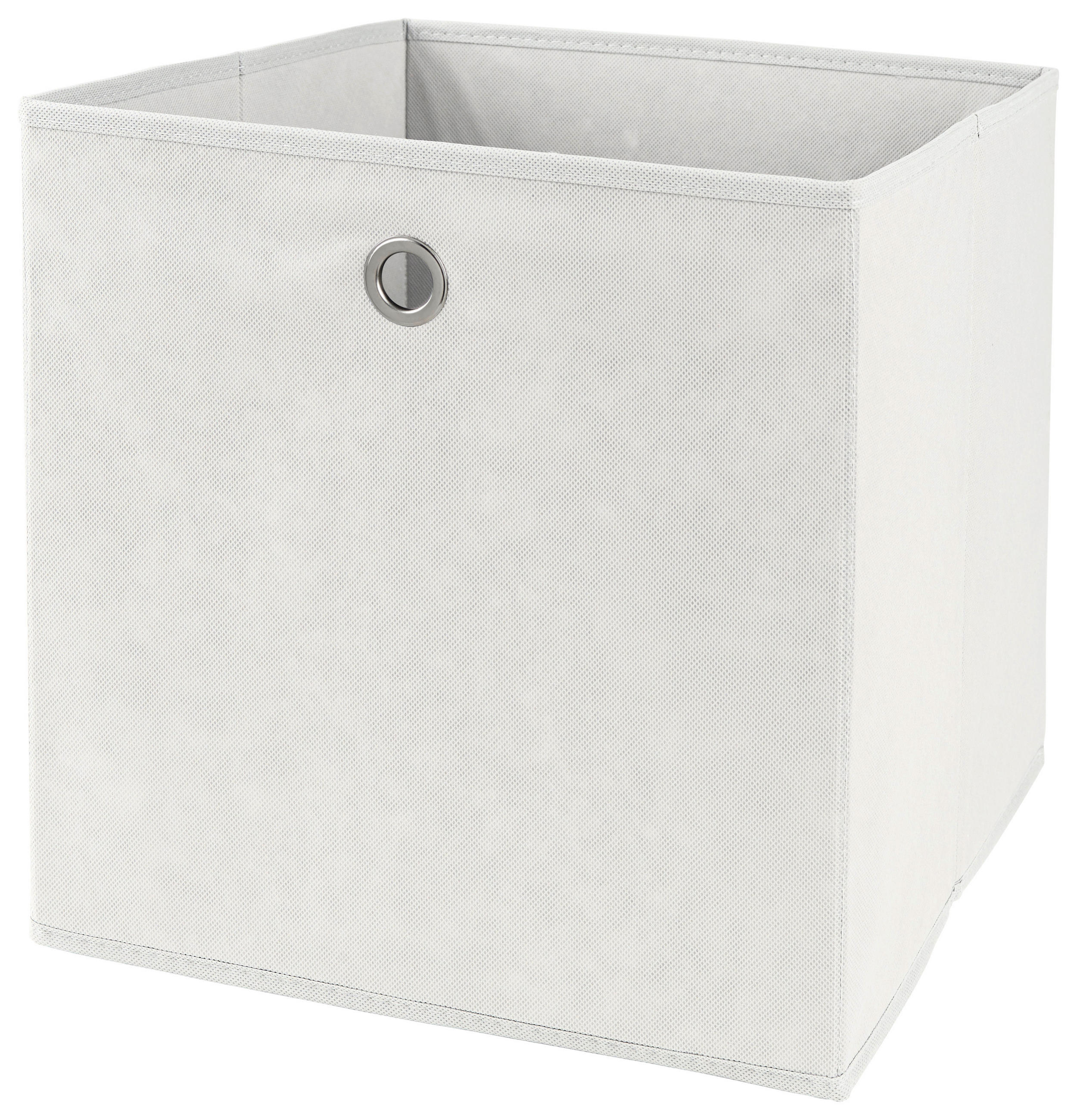 ÖSSZEHAJTHATÓ DOBOZ   - nemesacélszínű/fehér, Basics, textil/fém (32/32/32cm) - Landscape