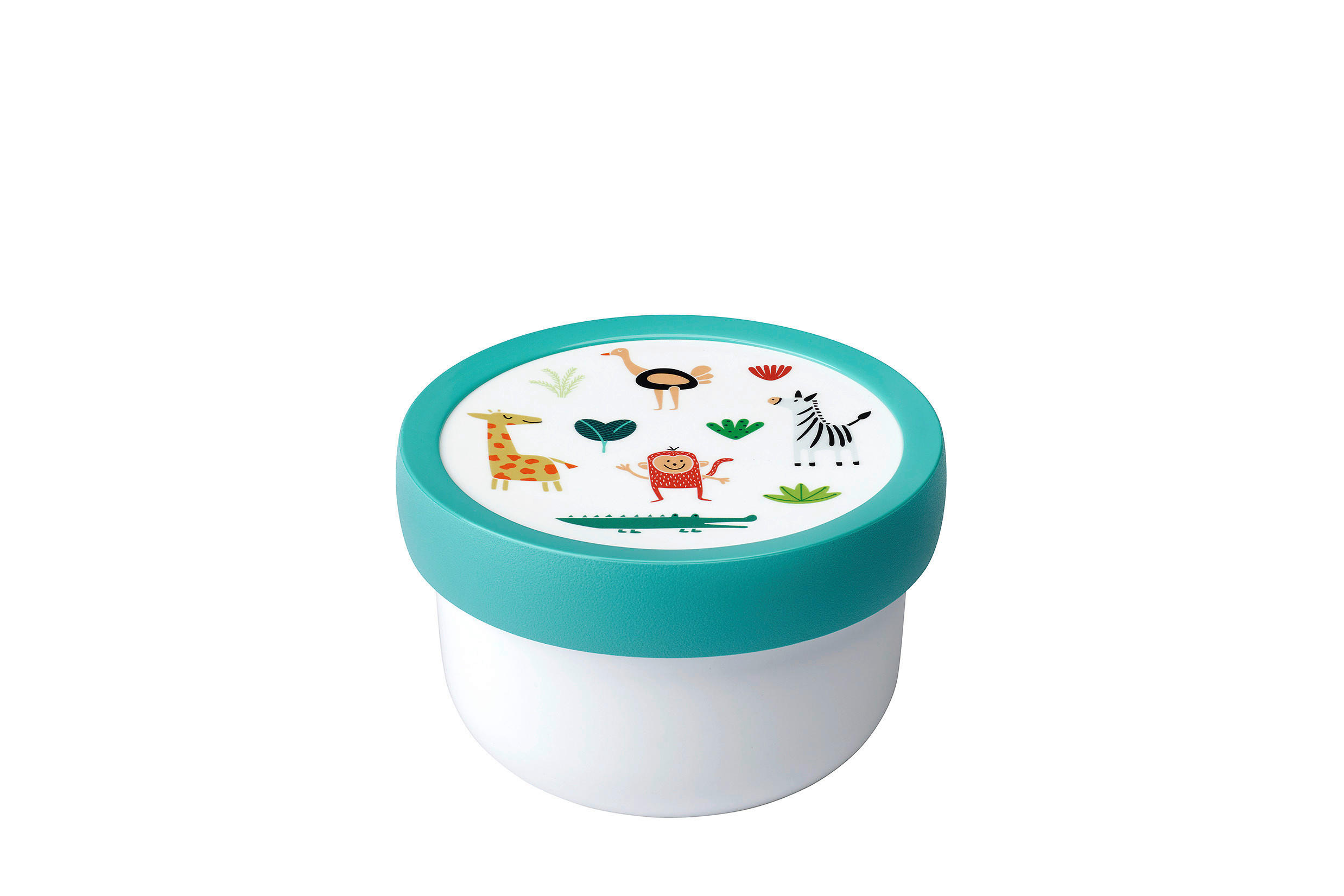 BROTZEITBOX - Türkis/Multicolor, KONVENTIONELL, Kunststoff (6,7/10,4cm) - Mepal