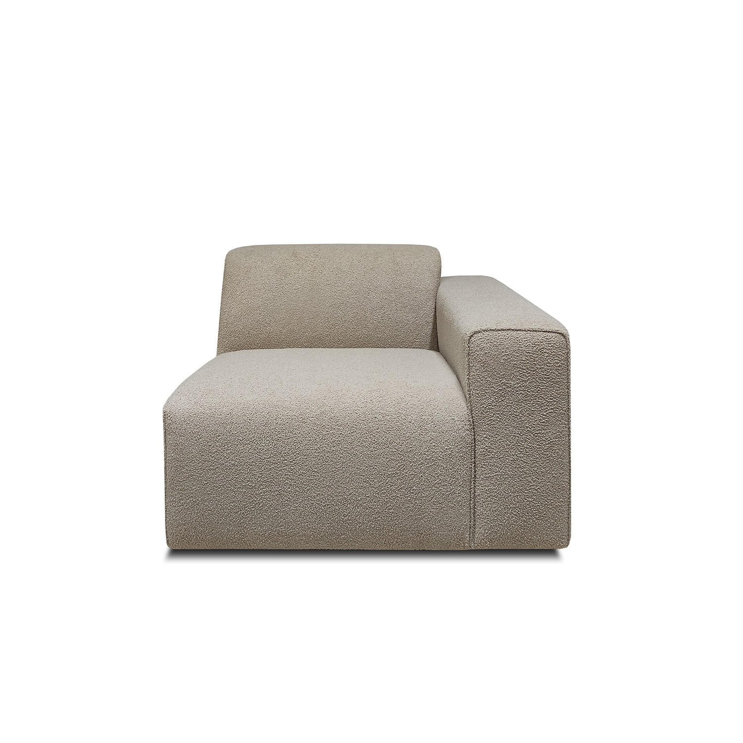 SOFFMODUL i teddy tyg beige  - beige/svart, Klassisk, metall/trä (101/70/96cm) - Niels Andersson