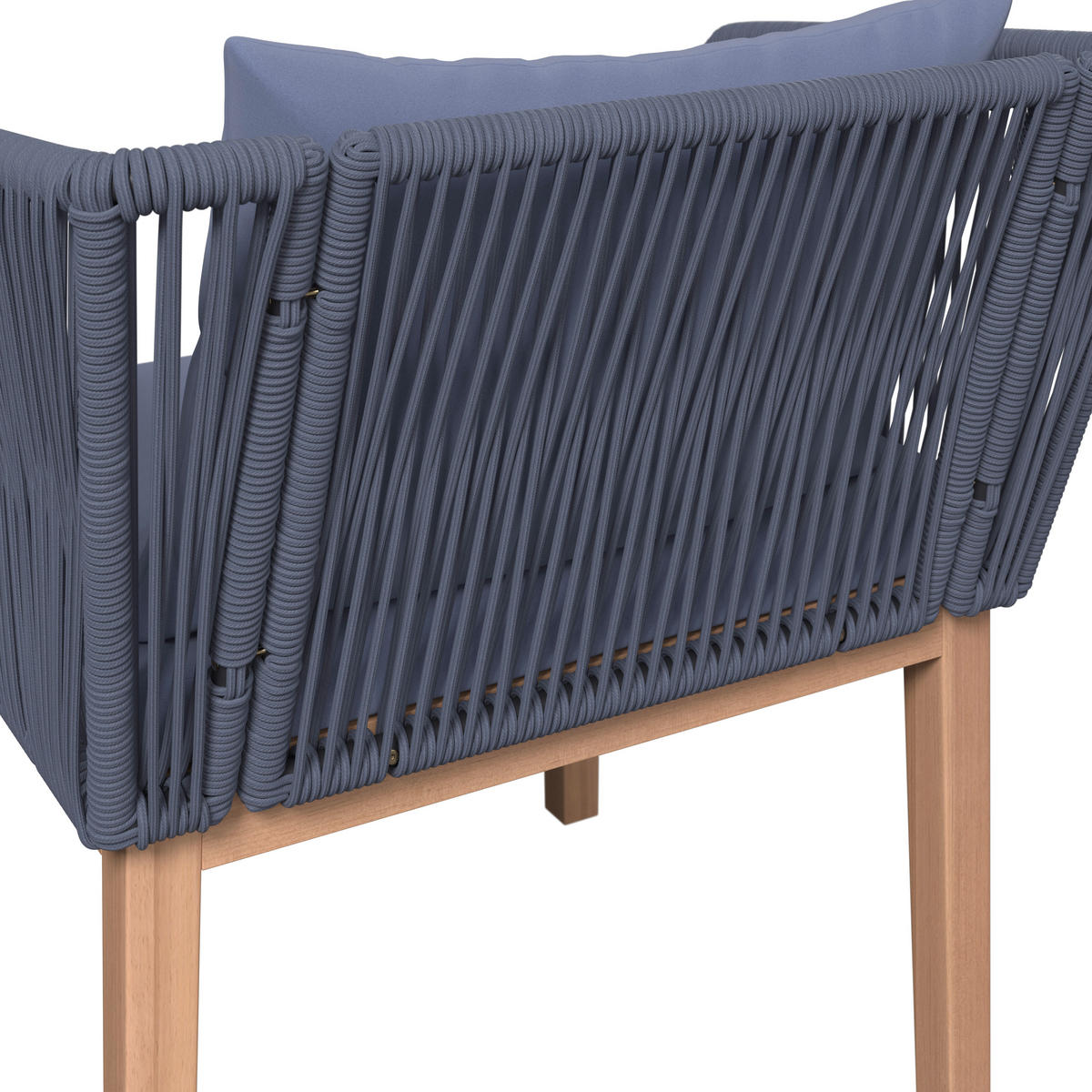 LOUNGEGARNITUR   160/74/84 cm Akazie massiv Eisen  - Akaziefarben/Grau, MODERN, Holz/Kunststoff (160/74/84cm) - Ambia Garden