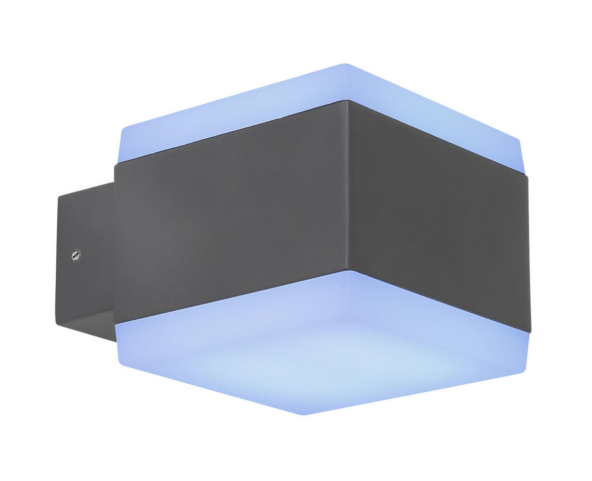 VÄGGLAMPA FÖR UTOMHUS - Basics, metall/plast (11/9cm) - Globo