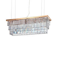 HÄNGELEUCHTE 103/65-132/30,5 cm  - Goldfarben, KONVENTIONELL, Glas/Metall (103/65-132/30,5cm) - Ideal Lux