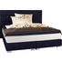 BOXSPRINGBETT 180/200 cm in Dunkelblau, Beige - Edelstahlfarben/Beige, Design, Textil (180/200cm) - Carryhome BOXSPRINGBETT 180/200 cm in Dunkelblau, Beige - Edelstahlfarben/Beige, Design, Textil (180/200cm) - Carryhome