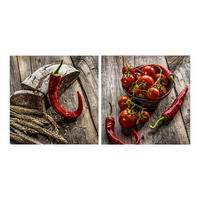 GLASBILD Essen & Trinken 20/20 cm  - Multicolor, Basics, Glas (20/20cm) - Monee