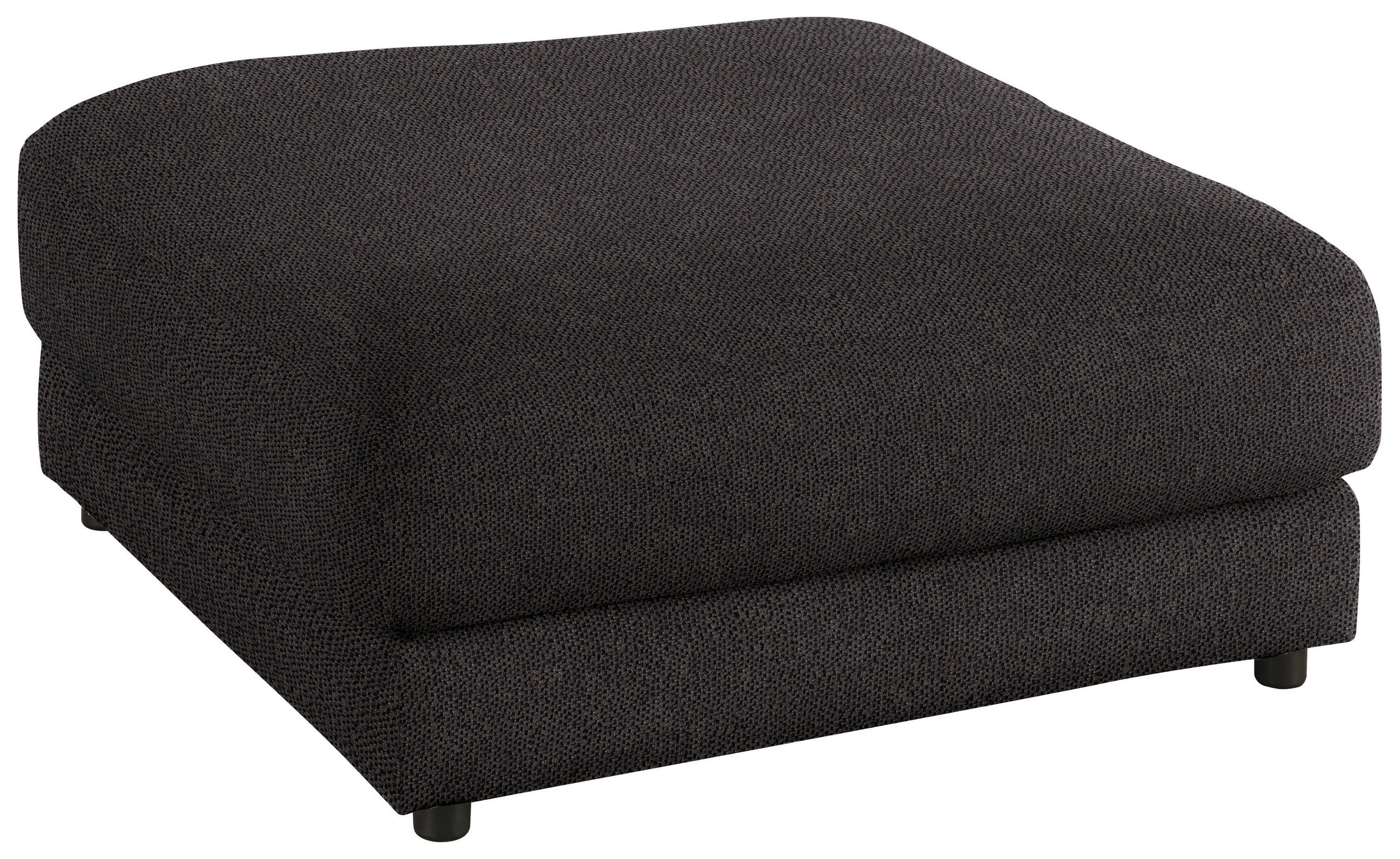HOCKER in Textil Schwarz  - Schwarz, Design, Kunststoff/Textil (100/86/100cm) - Lomoco