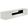 LOWBOARD  in 210/41/45 cm  - Weiss/Alufarben, Design, Glas/Holzwerkstoff (210/41/45cm) - Moderano