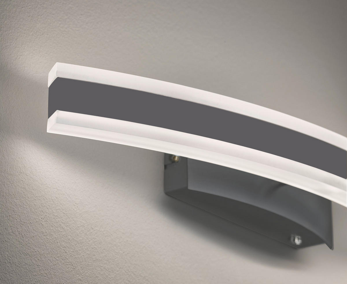 LED-WANDLEUCHTE Stiff TW   - Nickelfarben, Design, Metall (7/36,5cm) - Fischer & Honsel
