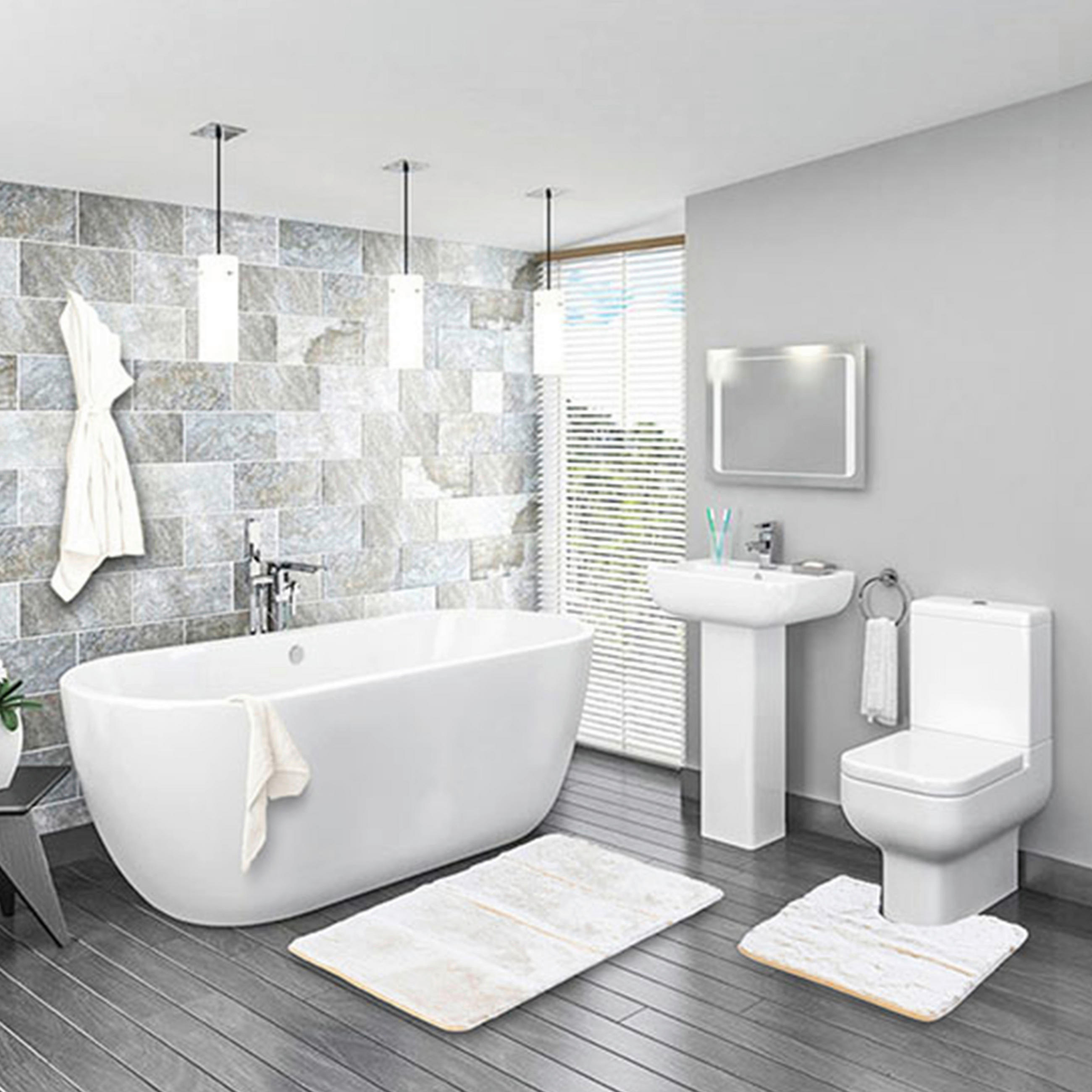 FÜRDŐSZOBASZŐNYEG   bézs   - bézs, Basics, textil (120/2/70cm)