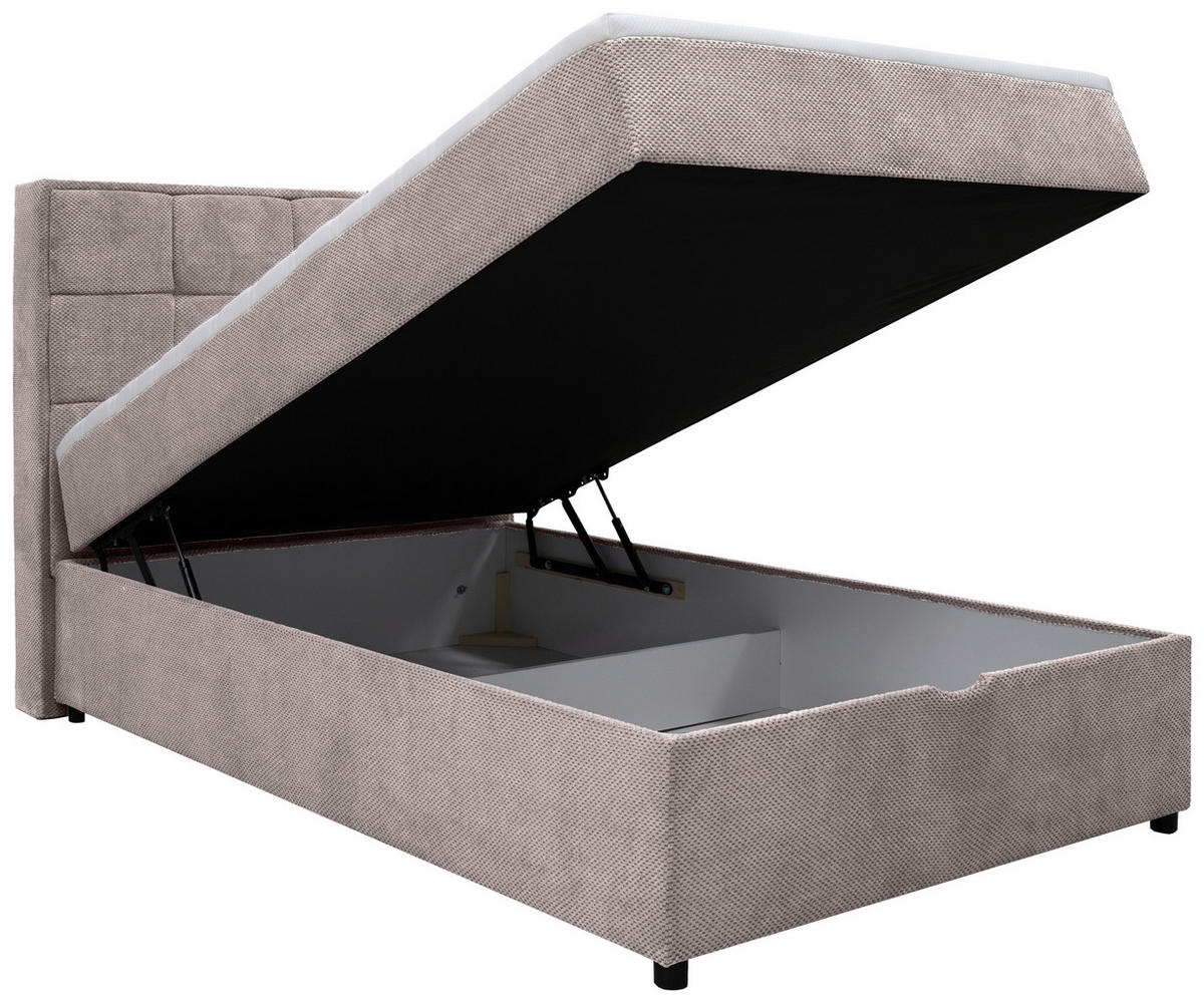 BOXBETT 120/200 cm  in Taupe  - Taupe, MODERN, Holz/Holzwerkstoff (120/200cm) - MID.YOU