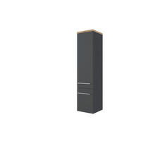 MIDISCHRANK 30/130/35 cm  - Alufarben/Grau, KONVENTIONELL, Holzwerkstoff/Metall (30/130/35cm) - Xora