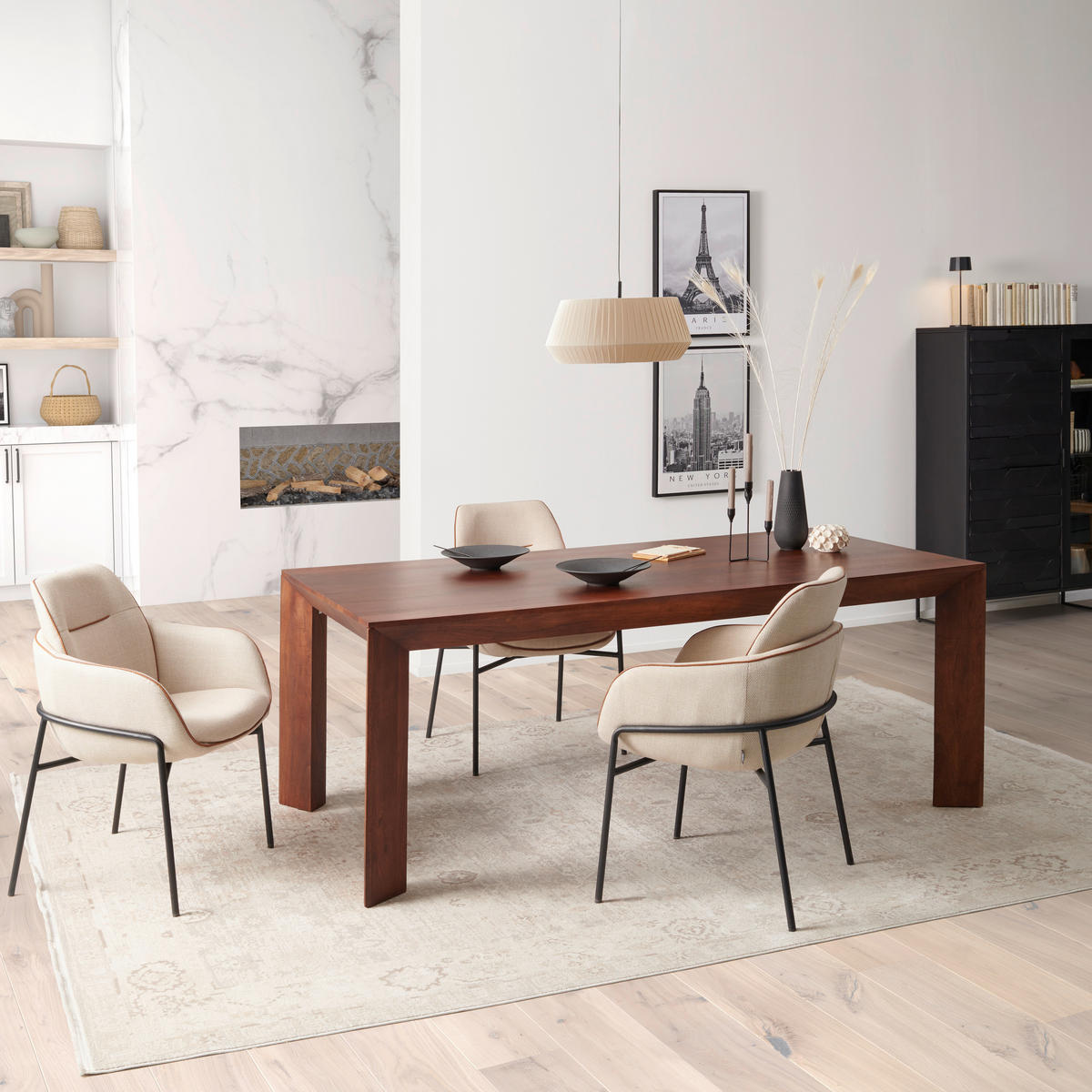 ESSTISCH in Holz  - Dunkelbraun, MODERN, Holz (200/100/76cm) - MID.YOU