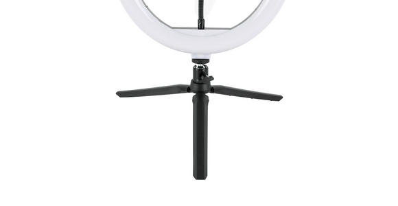 LED-RINGLEUCHTE 24,5/38 cm   - Schwarz/Weiß, Trend, Kunststoff/Metall (24,5/38cm) - Novel