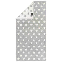 DUSCHTUCH New Stars 70/140 cm  - Platinfarben/Weiß, Basics, Textil (70/140cm) - Cawoe