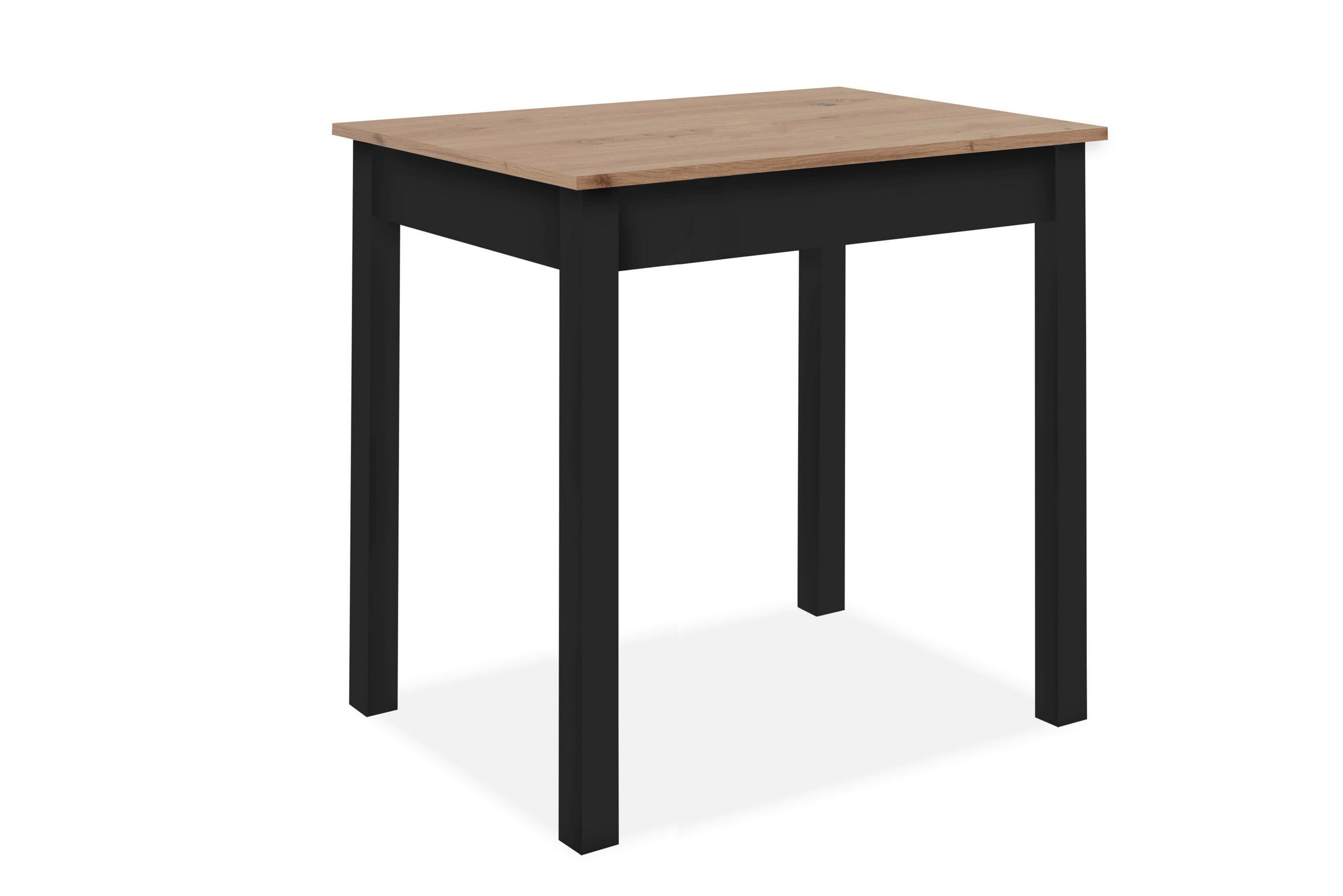 ESSTISCH rechteckig Schwarz, Eiche Artisan  - Schwarz/Eiche Artisan, MODERN, Holzwerkstoff (110/67/76cm) - MID.YOU