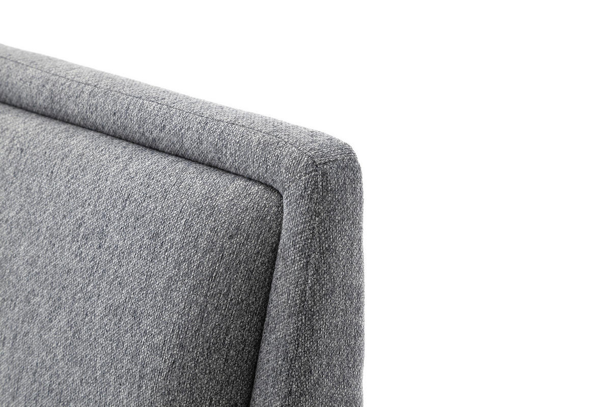 POLSTERBETT Grau 140/200 cm  - Eichefarben/Grau, MODERN, Holz/Textil (140/200cm) - Livetastic