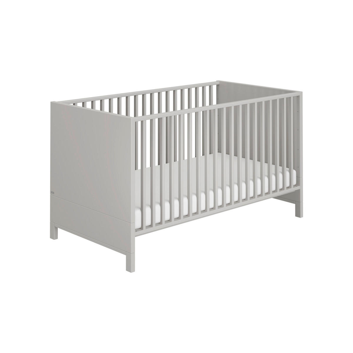 GITTERBETT Olli Babybett 144,6/76,3/81,3 cm  - Grau, Basics, Holz/Holzwerkstoff (144,6/76,3/81,3cm) - Paidi