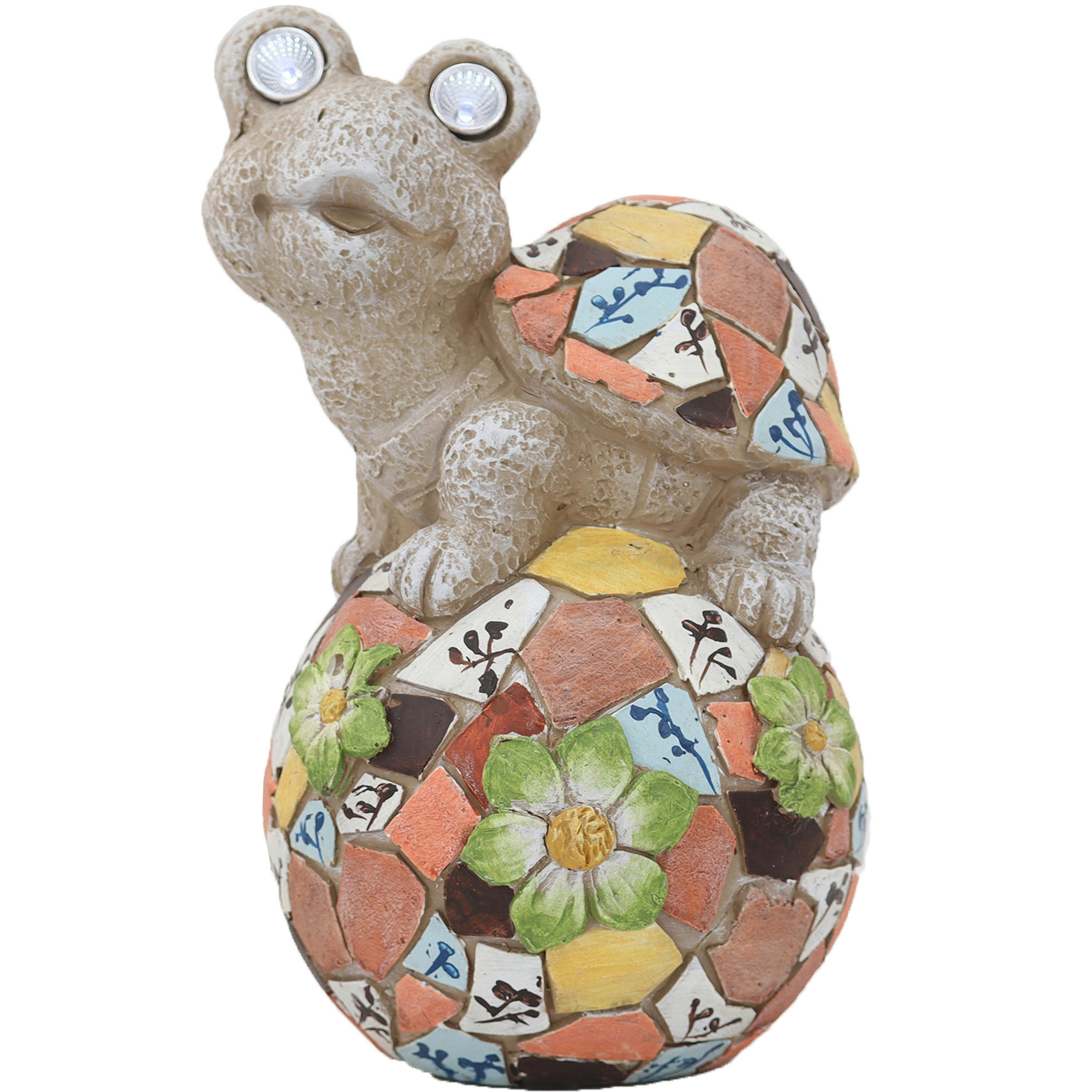 LAMPĂ SOLARĂ  - maro/verde, Lifestyle, piatră (24,5/35,5/21cm)