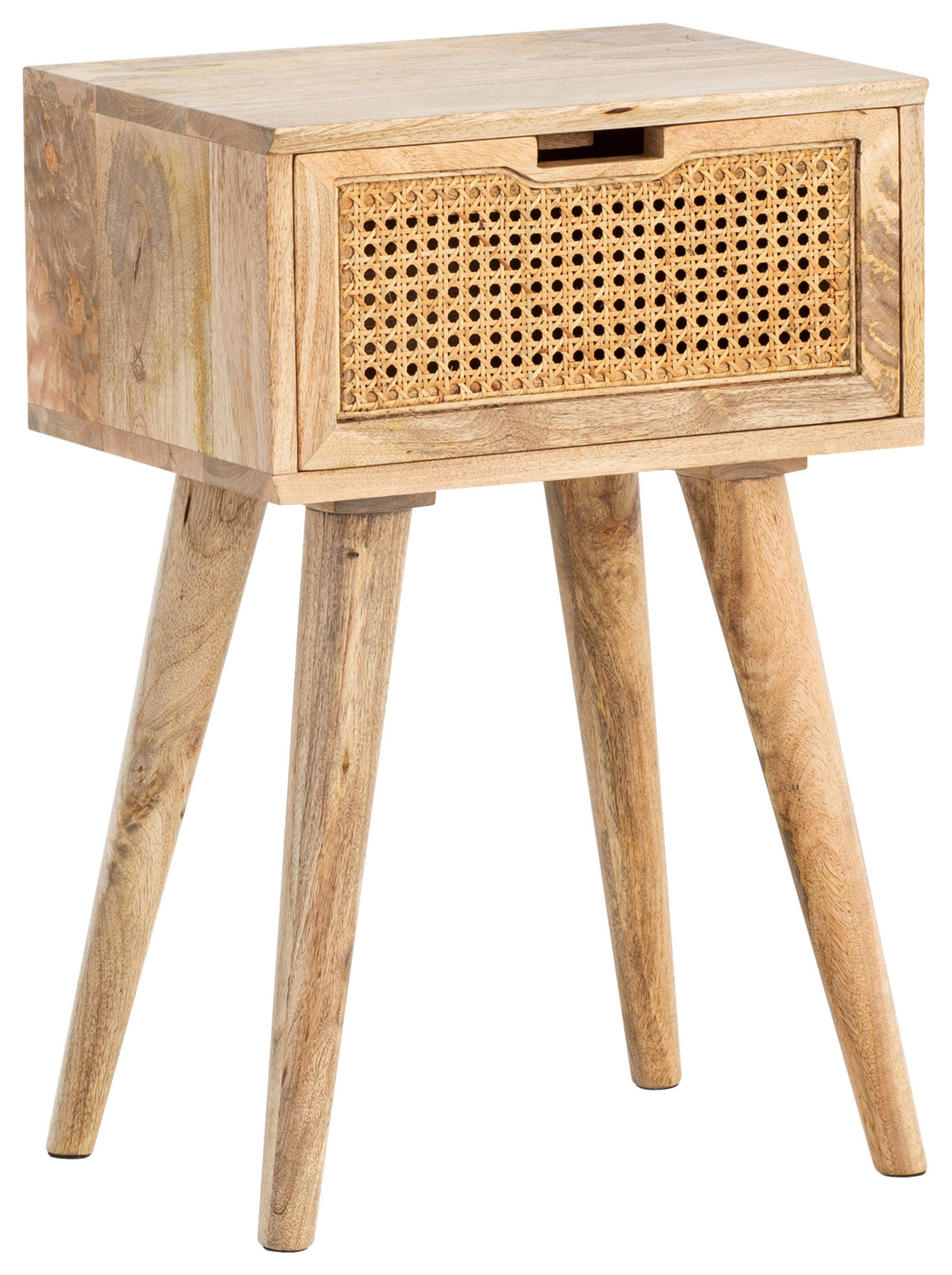NACHTSCHRANK 40/60/30 cm Mangoholz massiv  - Naturfarben/Braun, LIFESTYLE, Holz (40/60/30cm) - MID.YOU
