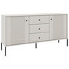 SIDEBOARD Iseo  in 154,5/79/39 cm  - Kaschmir/Schwarz, Design, Holzwerkstoff/Metall (154,5/79/39cm) - Xora