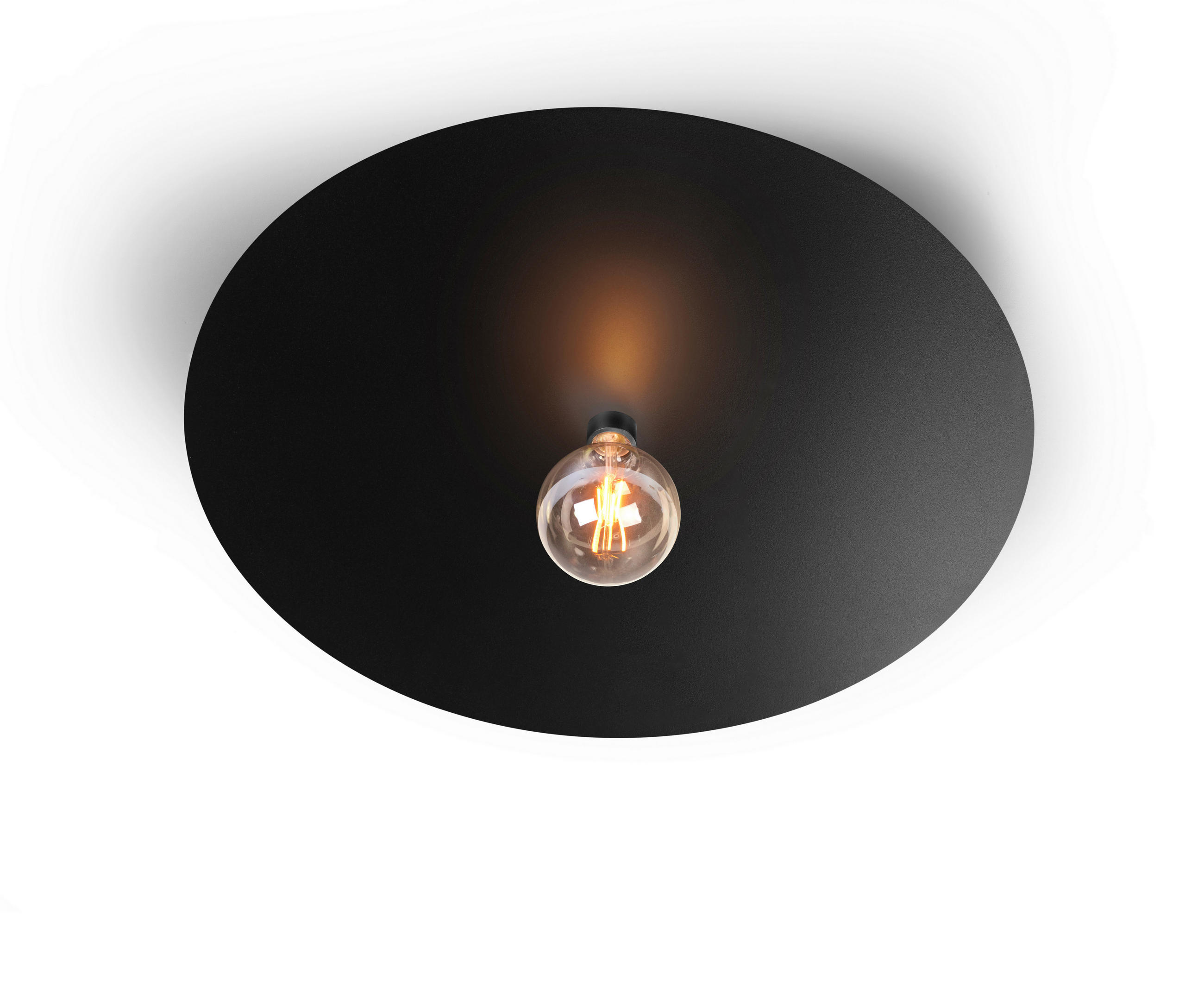 DECKENLEUCHTE Chio 54/6,5 cm   - Schwarz, Basics, Metall (54/6,5cm) - BOPP