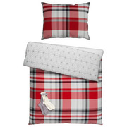 POVLEČENÍ - šedá/červená, Lifestyle, textil (140/200cm) - S. Oliver