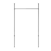 VORHANGSTANGENSET  91-168 cm  - Schwarz, KONVENTIONELL, Kunststoff/Metall (91-168cm) - Umbra