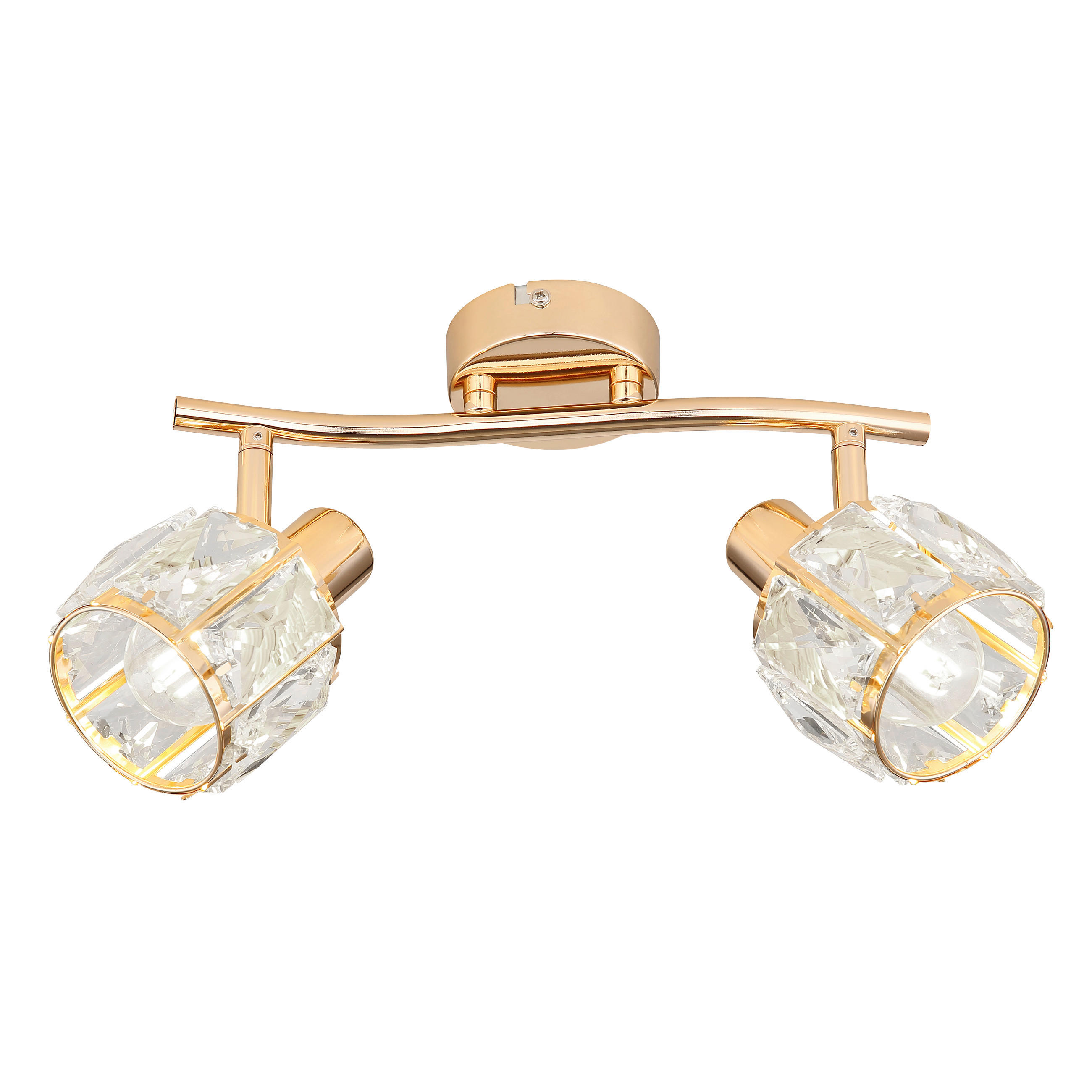 DECKENLEUCHTE Dubai 28/9/18 cm   - Roségold, KONVENTIONELL, Glas/Metall (28/9/18cm)