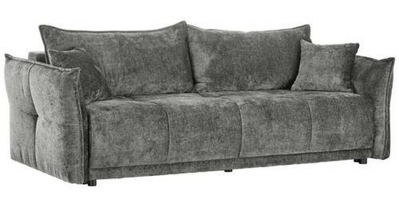 BOXSPRINGSOFA in Chenille Greige  - Greige/Schwarz, MODERN, Kunststoff/Textil (235/95/108cm) - Hom`in