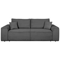 SCHLAFSOFA  mit Rücken echt, Armteil links, Armteil rechts Cord Anthrazit  - Anthrazit/Schwarz, Design, Kunststoff/Textil (261/95/108cm) - Xora