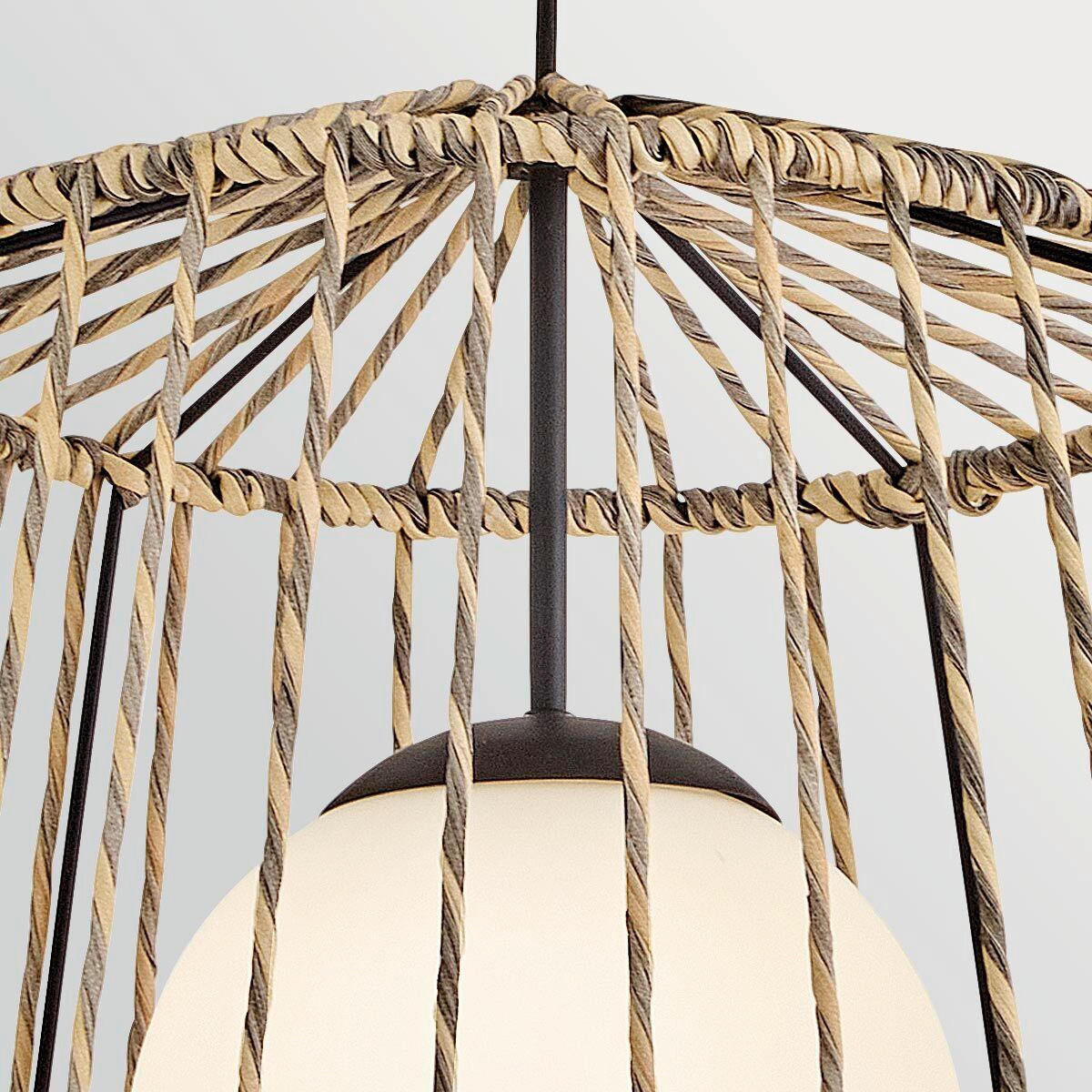 HÄNGELEUCHTE Hinkley 57,5/61 cm  - Schwarz, Design, Holz/Metall (57,5/61cm) - Elstead Lighting