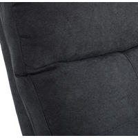 FOTELJA ZA GLEDANJE TELEVIZORA 65/80-105/90-154 cm , antracit  - bela/crna, Osnovno, tekstil/plastika (65/80-105/90-154cm) - Ti'me