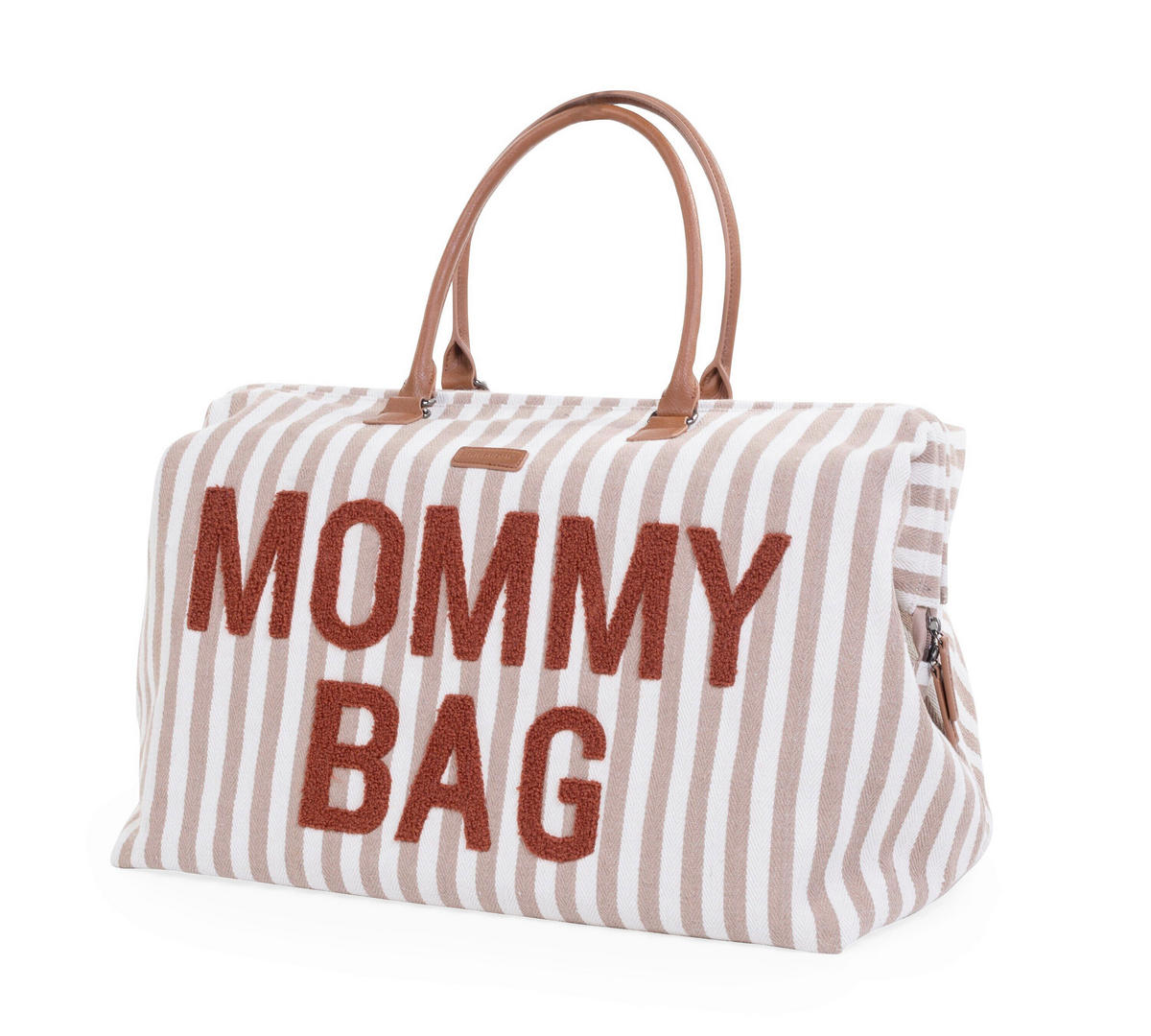 WICKELTASCHE Mommy Bag Terracotta Nude Streifen  - Beige/Terracotta, KONVENTIONELL, Kunststoff/Textil (55/30/40cm) - Childhome